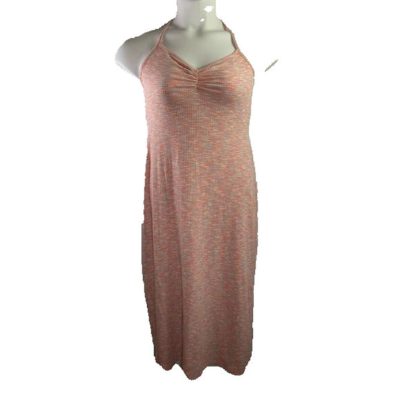 Volcom Race 2 Space Fitted Midi Length Halter Dress Size L NWOT SKU0154 - Picture 2 of 11